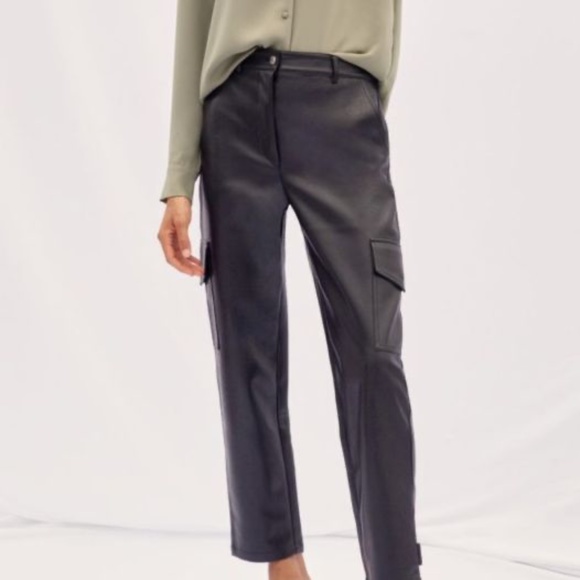Aritzia Wilfred Modern Cargo Pant Leather - Picture 1 of 3